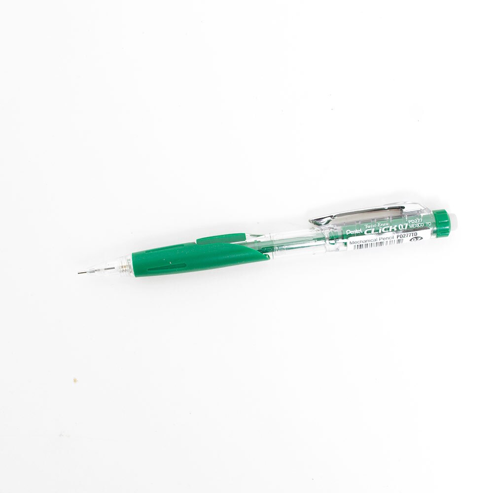 Pentel, Twist-Erase, Click, Mechanical Pencil, 0.7mm, Green